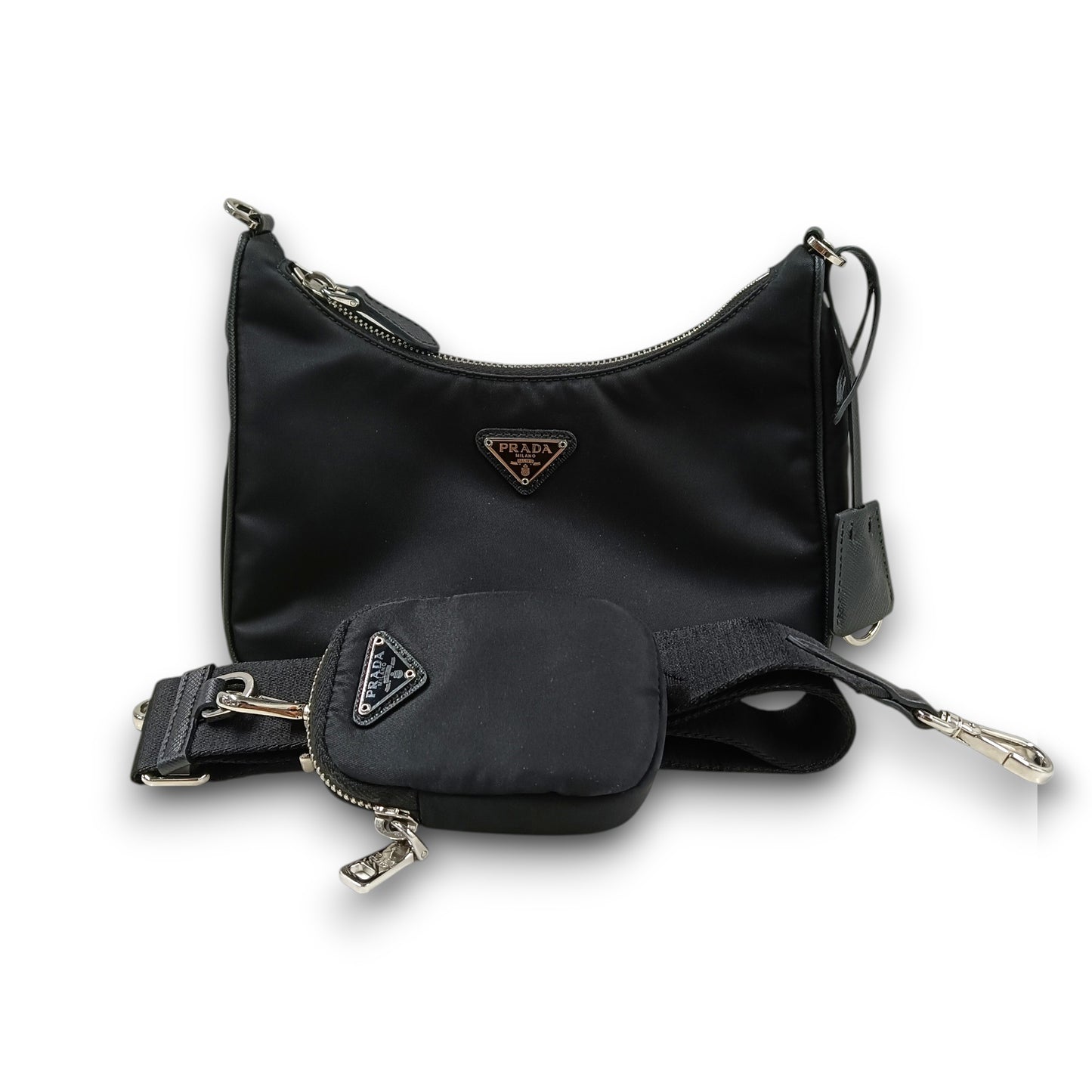 PRADA Shoulder Bag 1BH204 Rank (B) Black 158/C RE-EDITION 2005