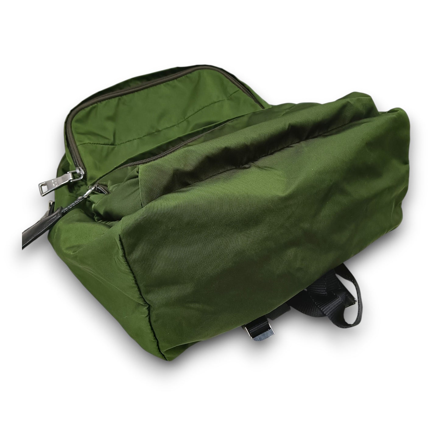 PRADA Rucksack BZ0026 Rank (B) Green Stain TESSUTO
