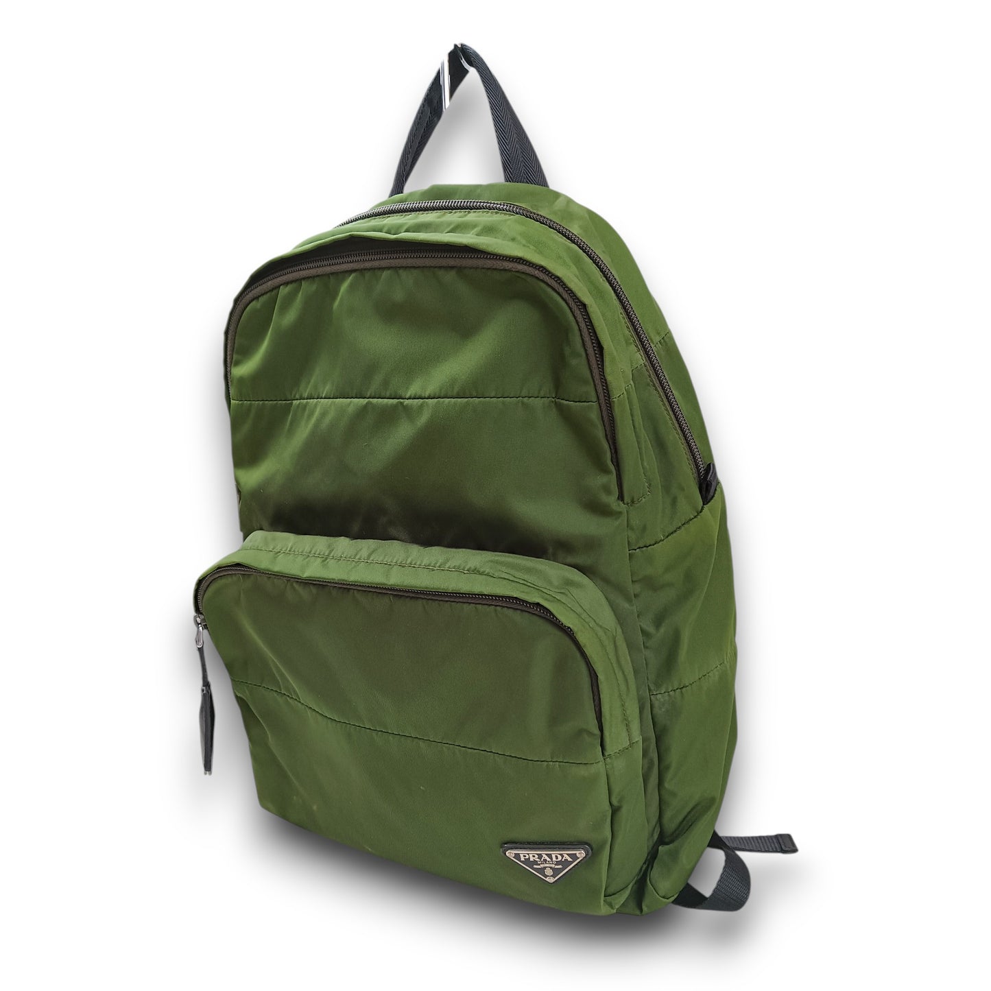 PRADA Rucksack BZ0026 Rank (B) Green Stain TESSUTO
