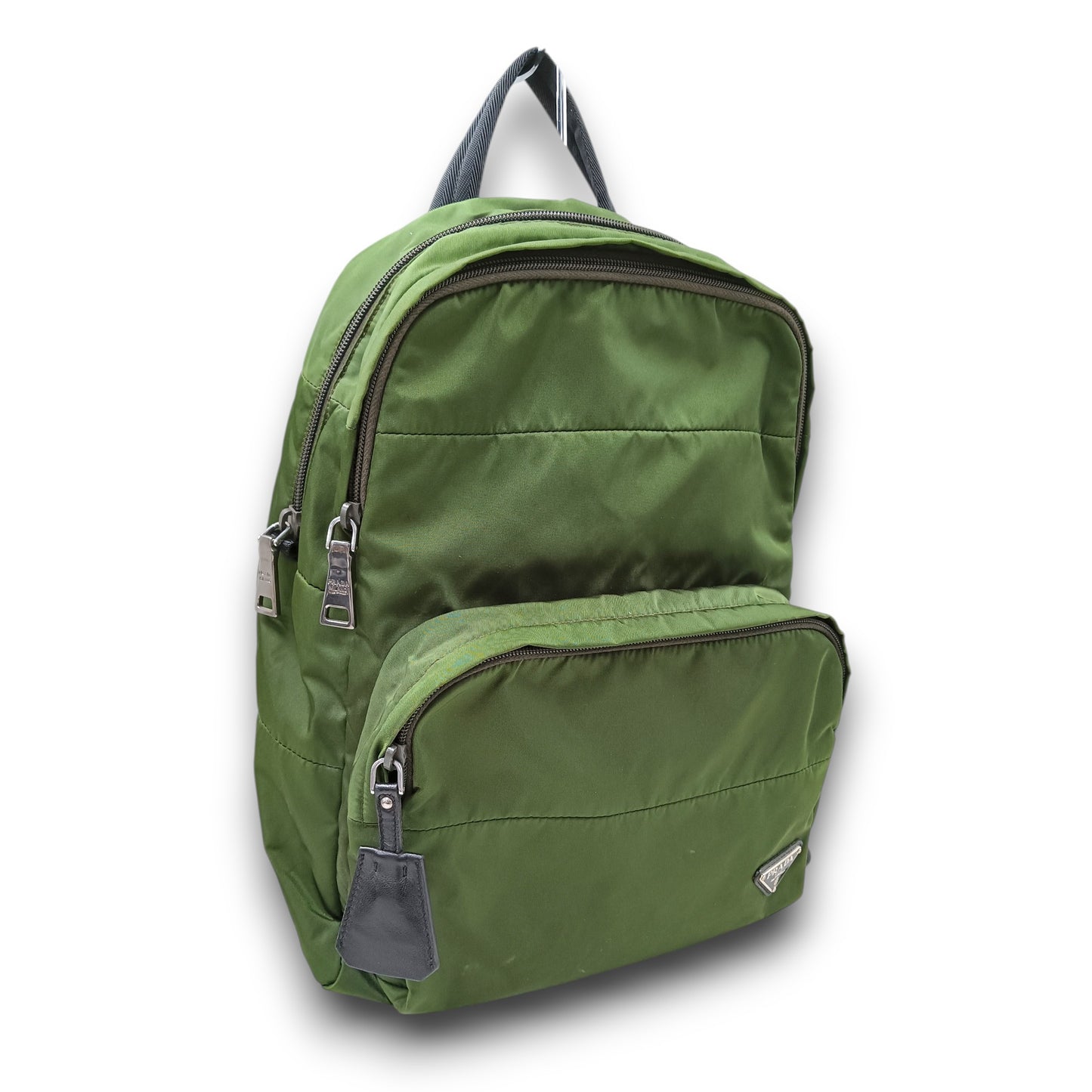PRADA Rucksack BZ0026 Rank (B) Green Stain TESSUTO