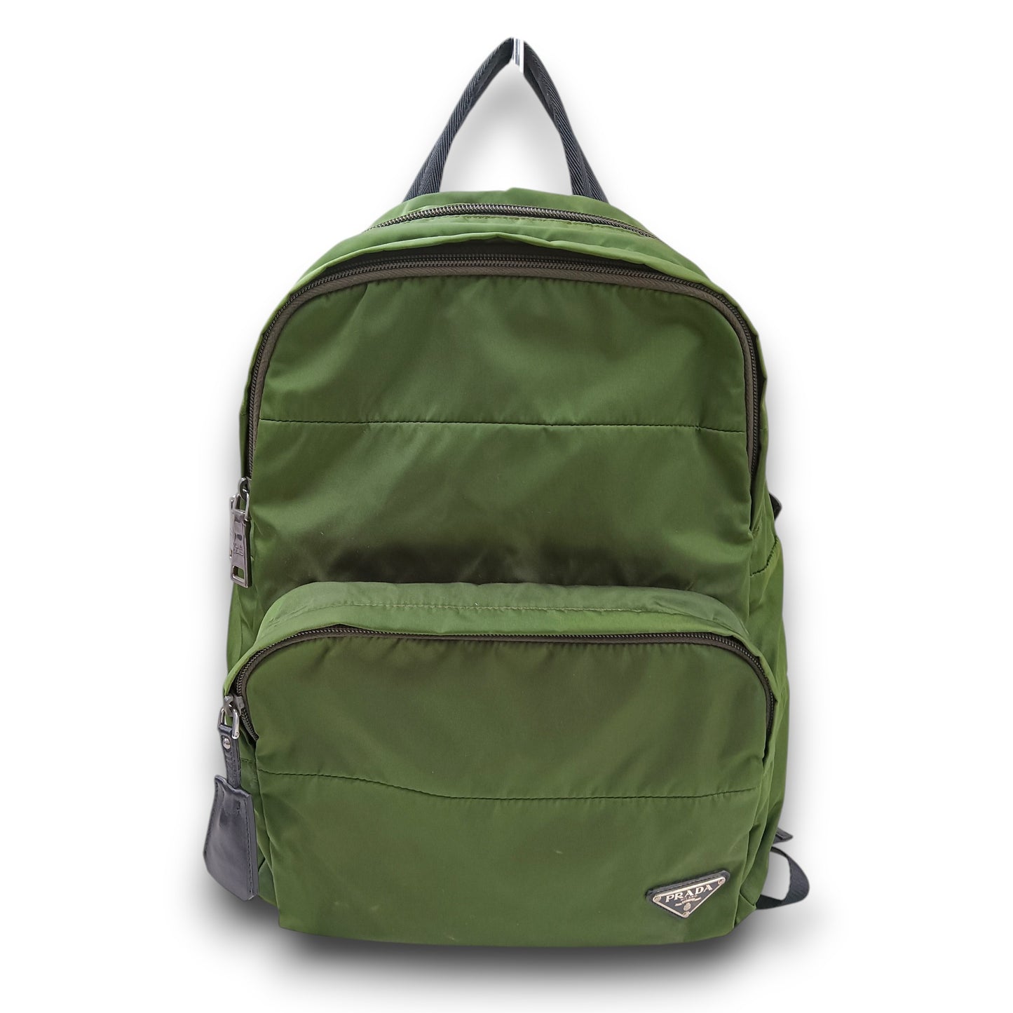 PRADA Rucksack BZ0026 Rank (B) Green Stain TESSUTO