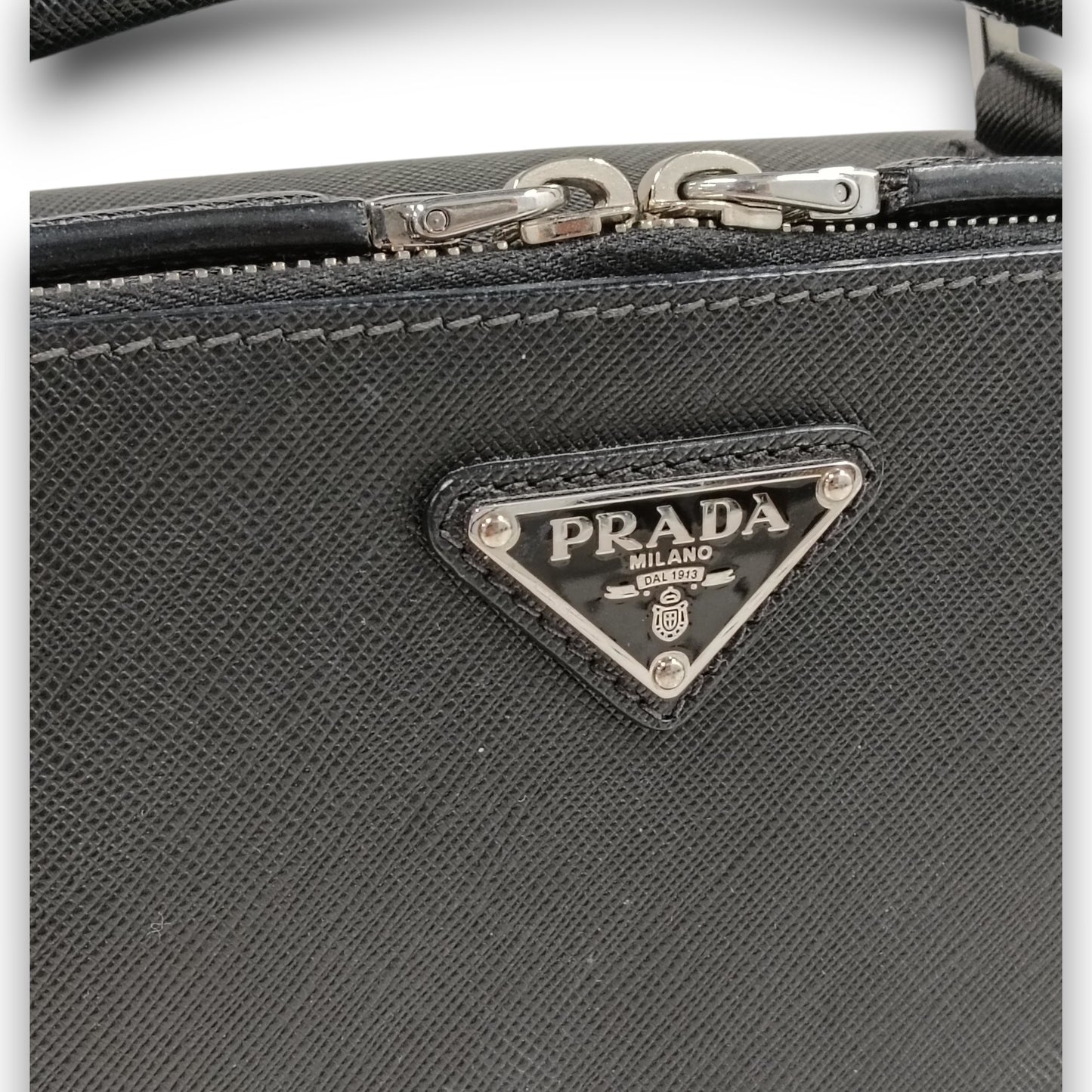 PRADA Shoulder Bag 2VH070 Rank (B) Black 56/9 Saffiano Travel