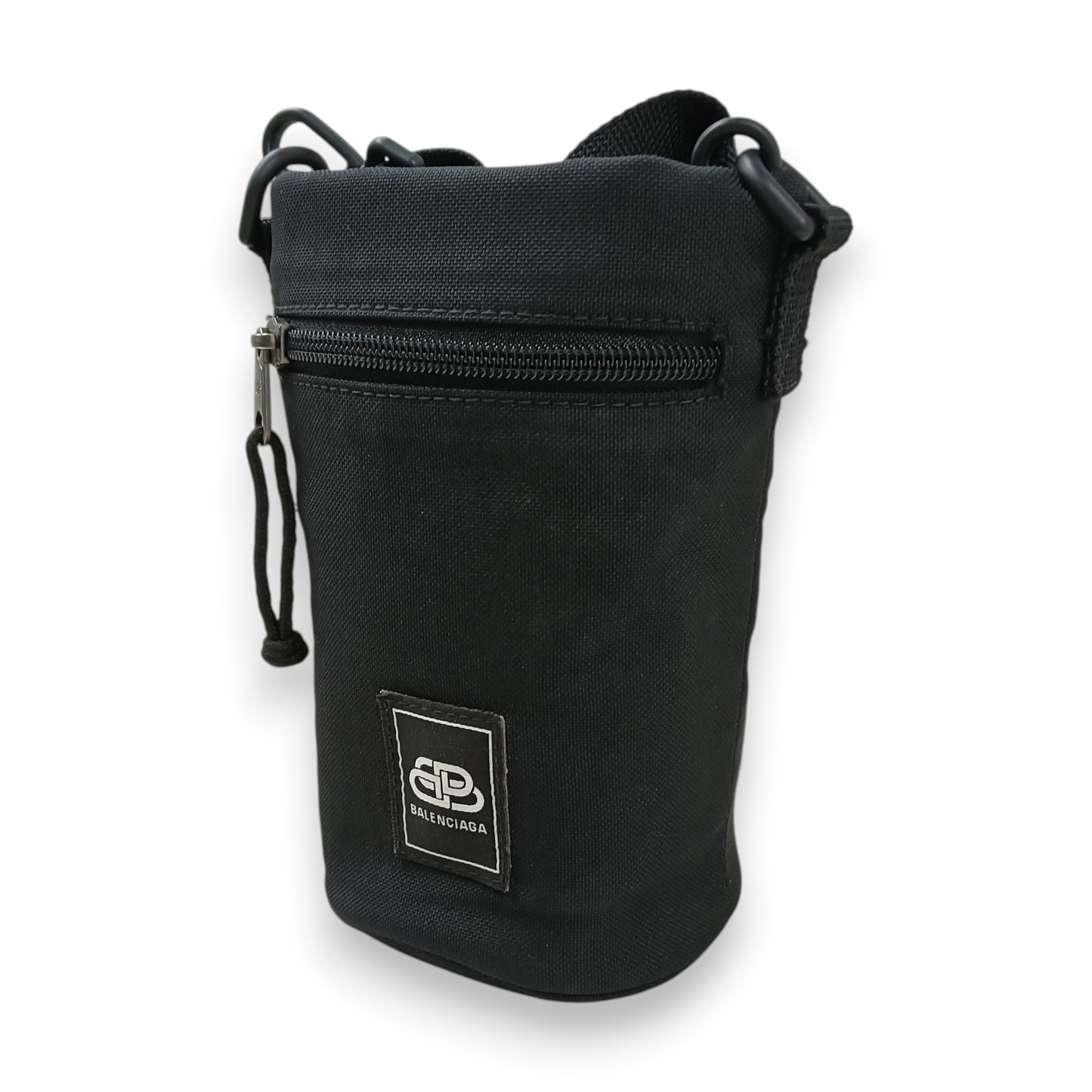 BALENCIAGA Shoulder Bag 168193 Rank (B) Black Logo Damage