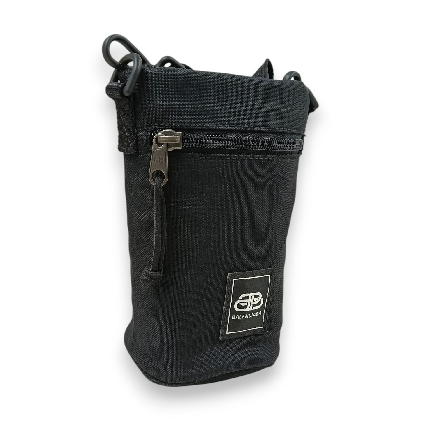 BALENCIAGA Shoulder Bag 168193 Rank (B) Black Logo Damage