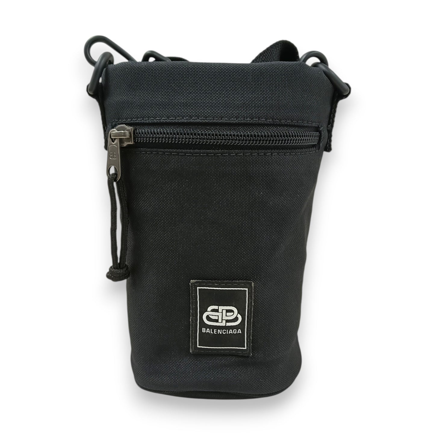 BALENCIAGA Shoulder Bag 168193 Rank (B) Black Logo Damage