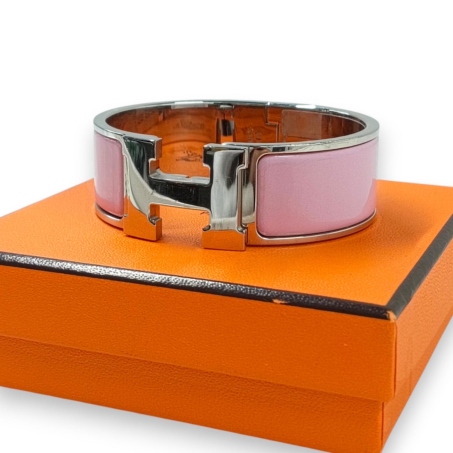 HERMES Bracelet Rank (B) Pink Clip H *Scratch