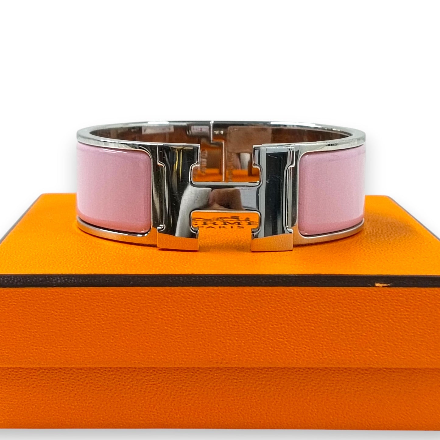 HERMES Bracelet Rank (B) Pink Clip H *Scratch