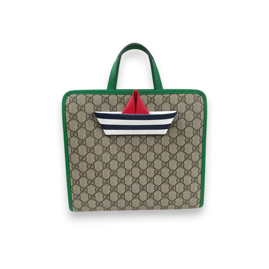 GUCCI Handbag 605662 Rank(B) Brown/Green
