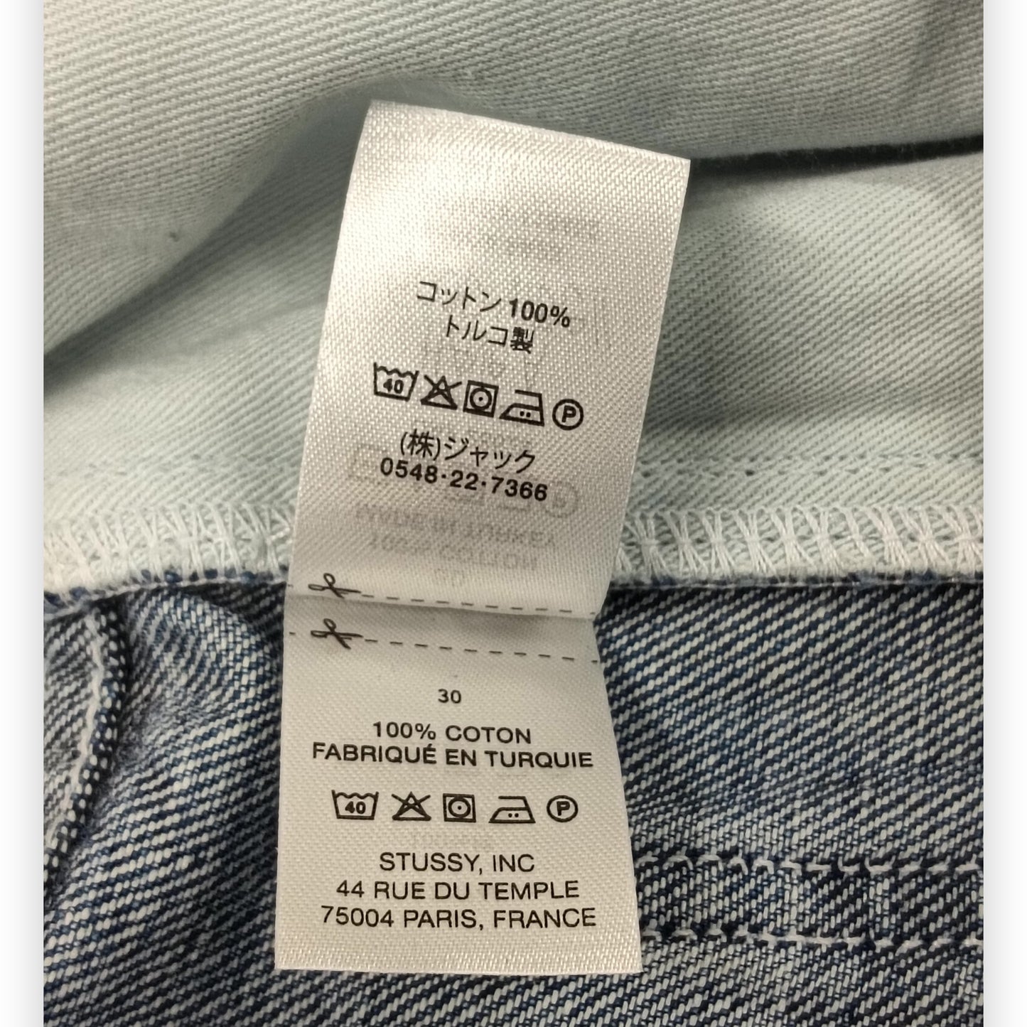 Stussy Denim Pants Size 30 Mens Blue 116482