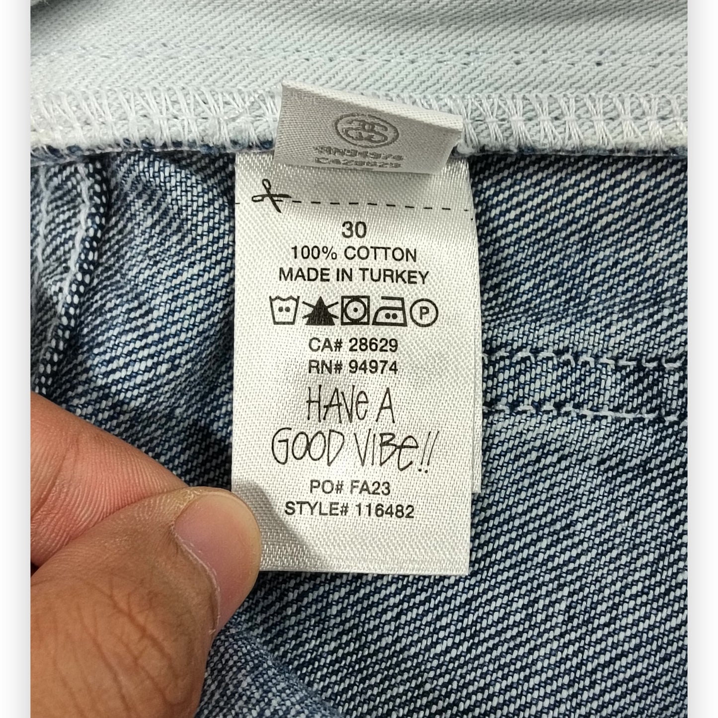 Stussy Denim Pants Size 30 Mens Blue 116482