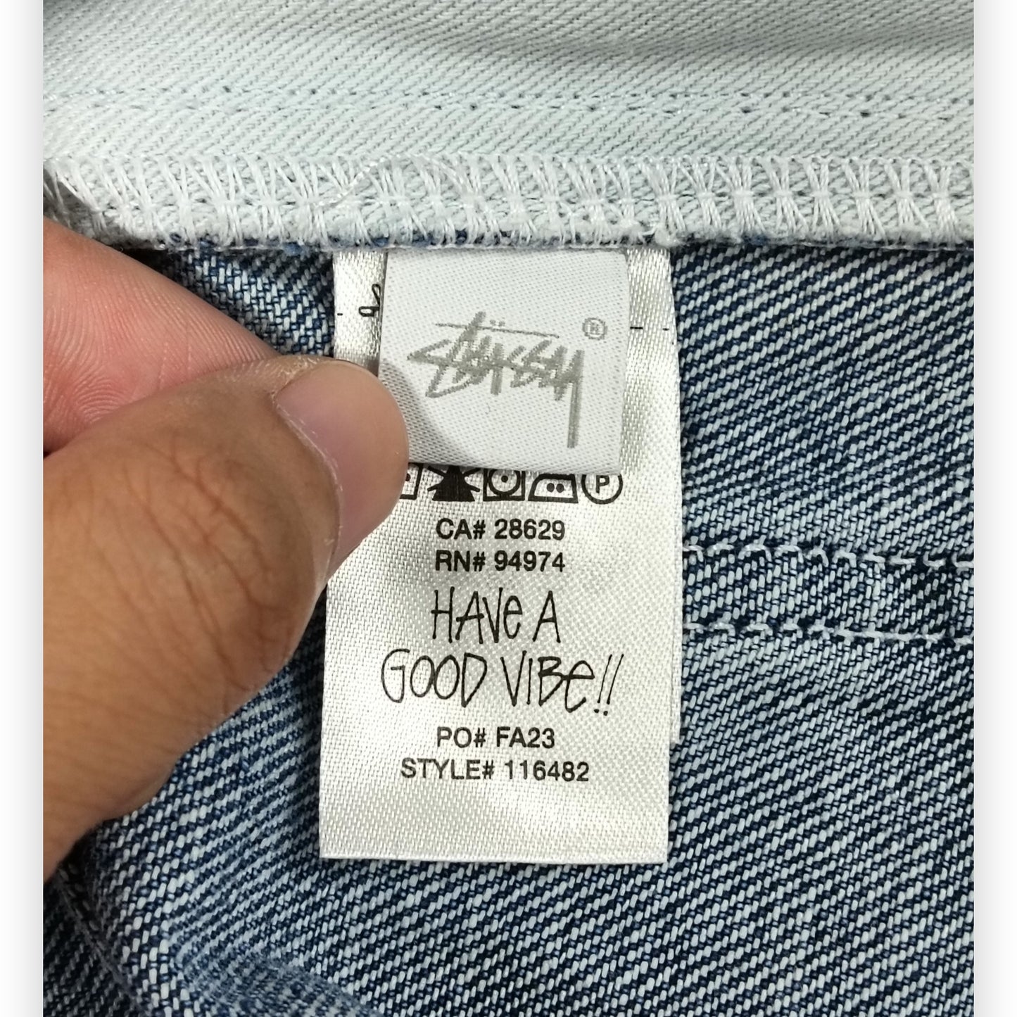 Stussy Denim Pants Size 30 Mens Blue 116482