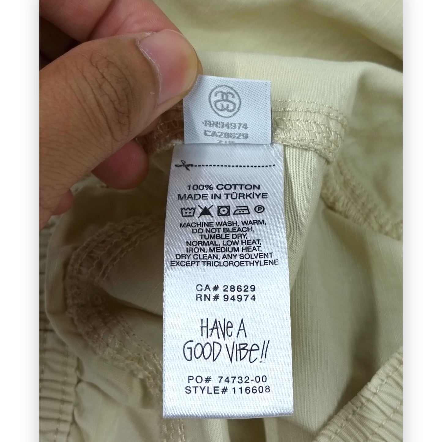 Stussy Pants Size S Mens Beige 116608