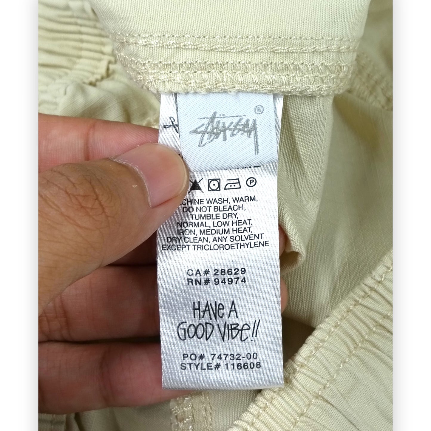 Stussy Pants Size S Mens Beige 116608