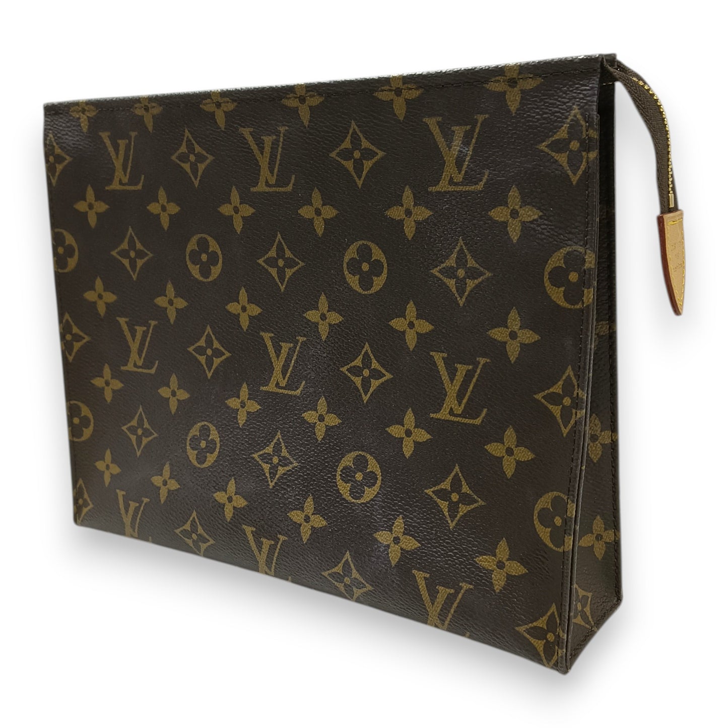 LOUIS VUITTON Pouch M28264 Rank (AB) Brown Stain SA3290 TOILETRY 26