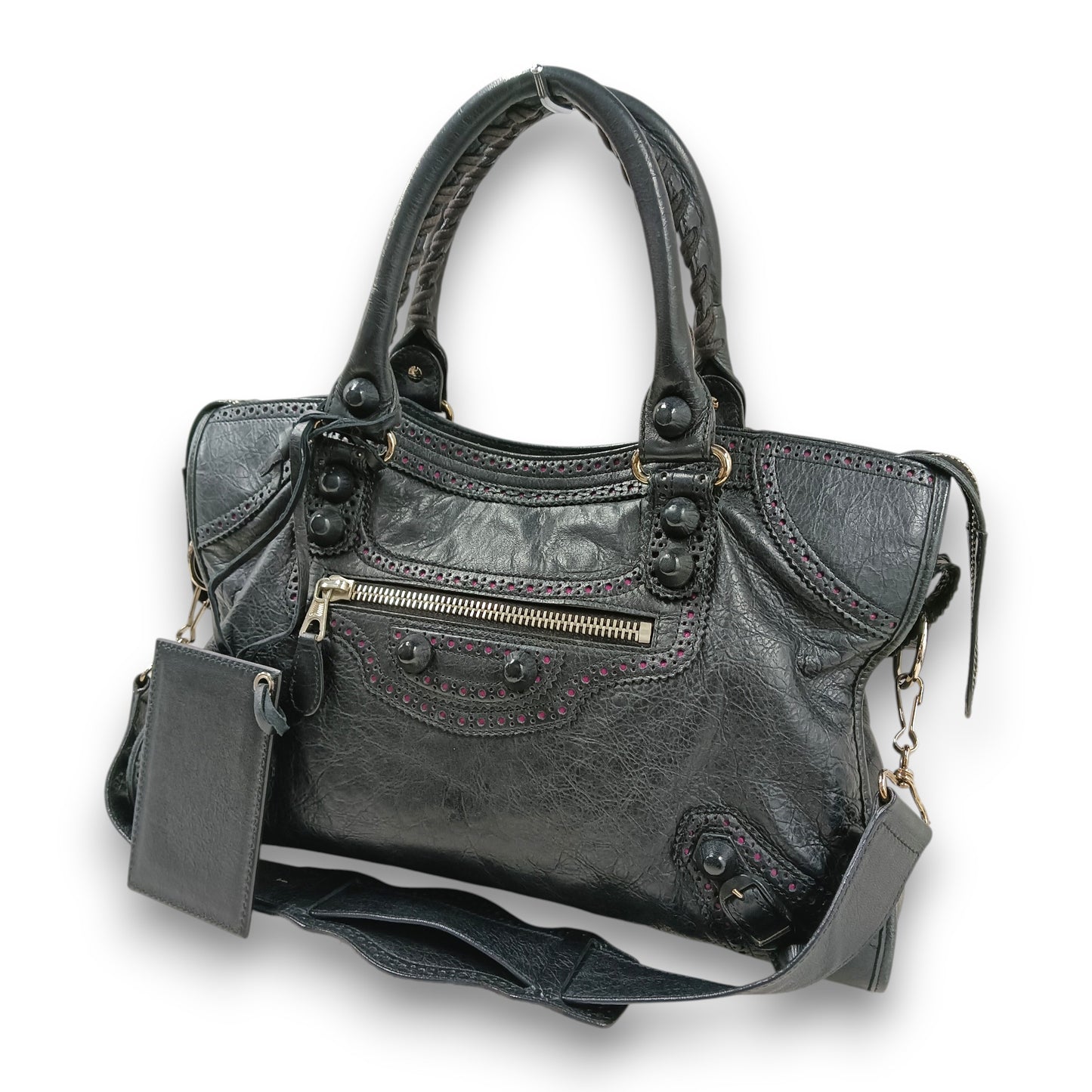 BALENCIAGA 2WAY Bag 258044.1073 Rank (B) Black