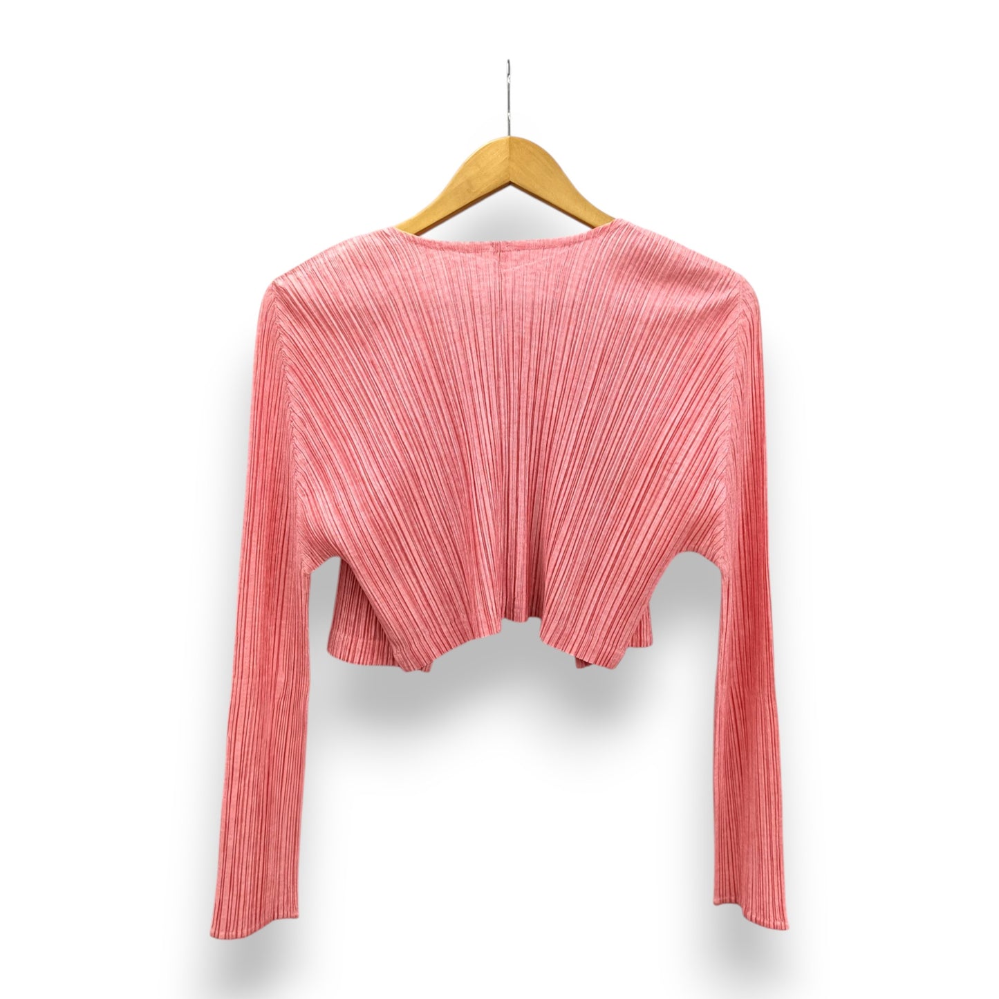 PLEATS PLEASE Cardigan Size 5 Lady's Pink Rank (B) PP96-J0128