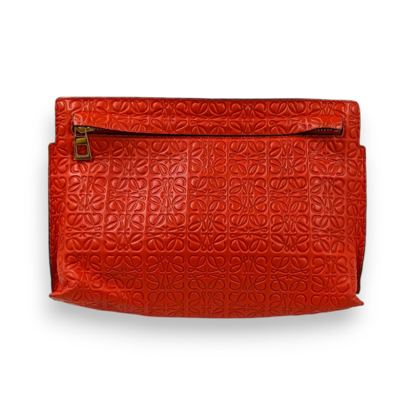 LOEWE Shoulder Bag 061604 Rank (B) Red Repeat Anagram T