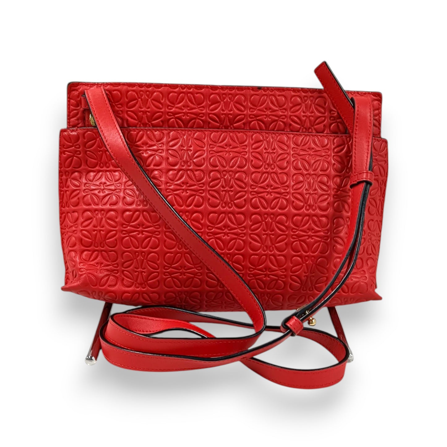 LOEWE Shoulder Bag 061604 Rank (B) Red Repeat Anagram T