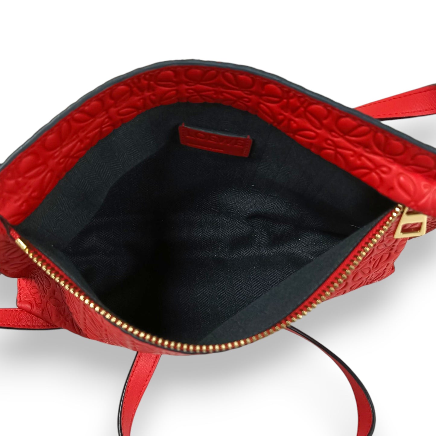 LOEWE Shoulder Bag 061604 Rank (B) Red Repeat Anagram T