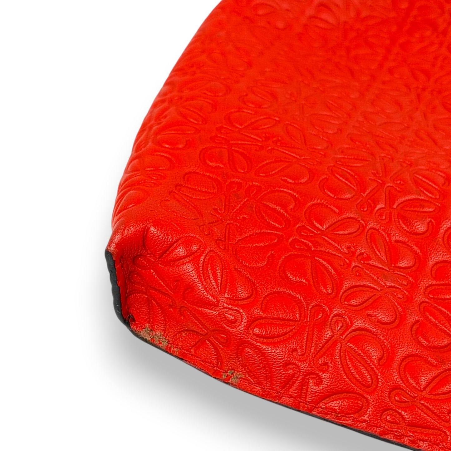 LOEWE Shoulder Bag 061604 Rank (B) Red Repeat Anagram T