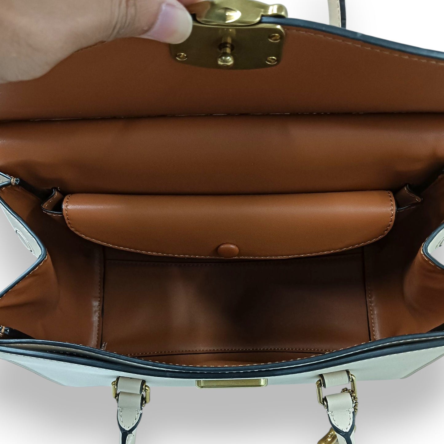 COACH 2WAY Bag CP119 Rank (B) Beige