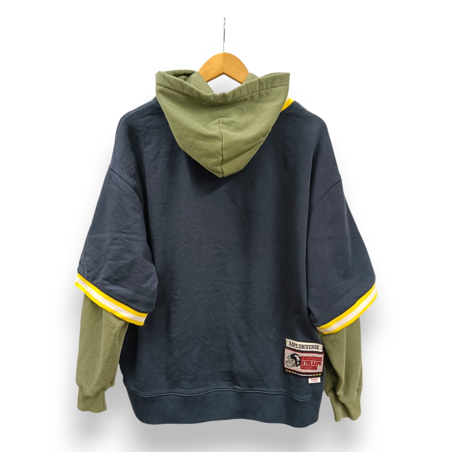 AAPE BY A BATHING APE Hoodie Size M Mens Navy Rank (B) AAPSWM3875XXI