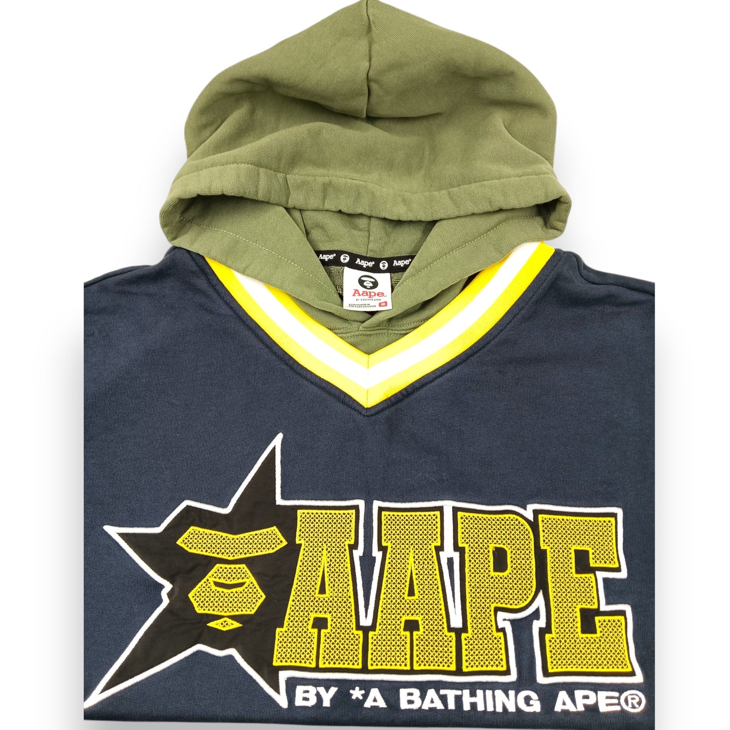 AAPE BY A BATHING APE Hoodie Size M Mens Navy Rank (B) AAPSWM3875XXI