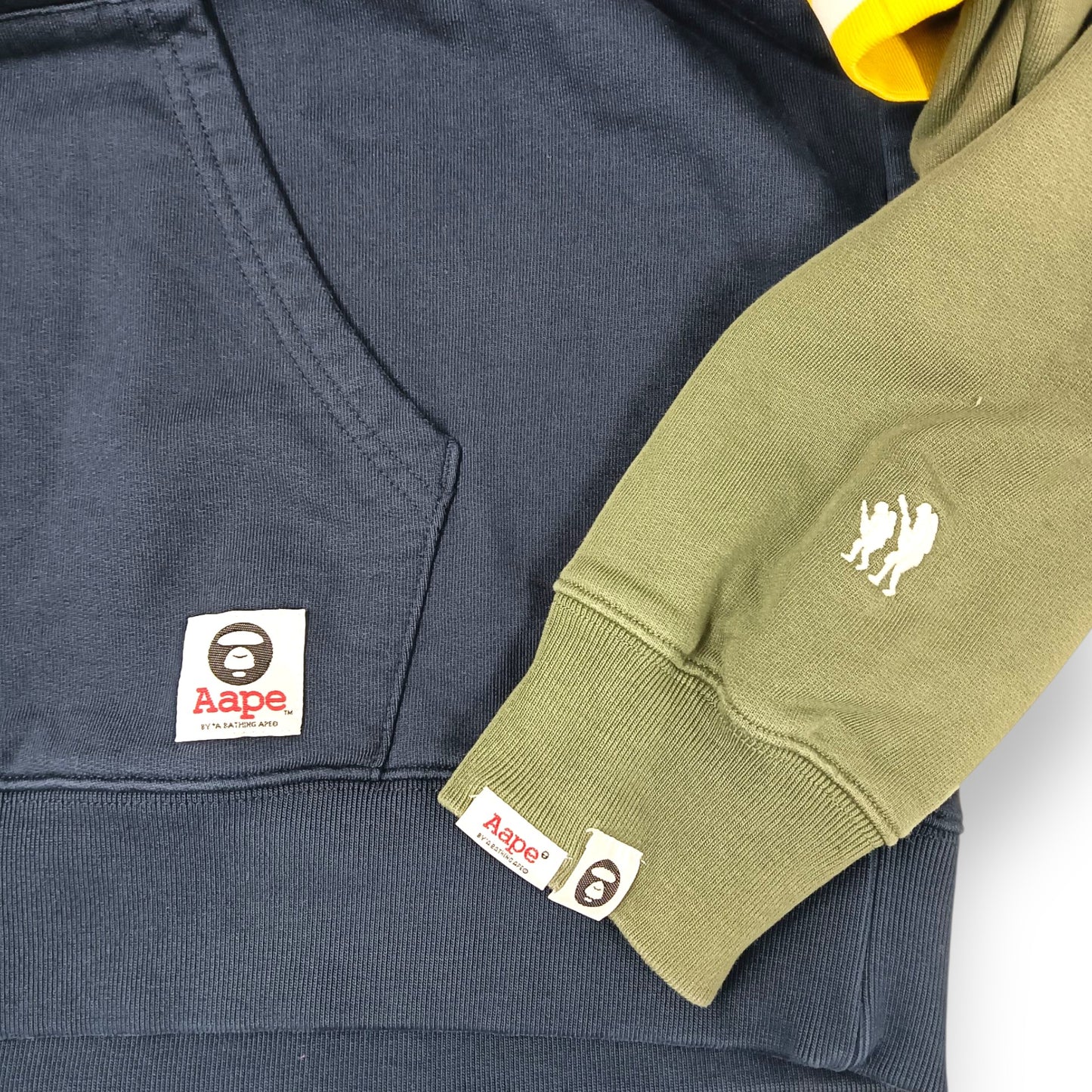 AAPE BY A BATHING APE Hoodie Size M Mens Navy Rank (B) AAPSWM3875XXI