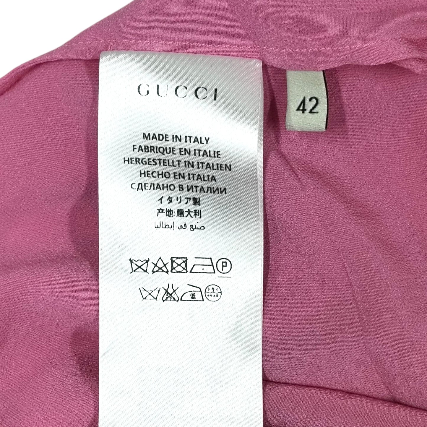 GUCCI Shirt Size 42 Lady's Pink Rank (B) 471245 Z605B