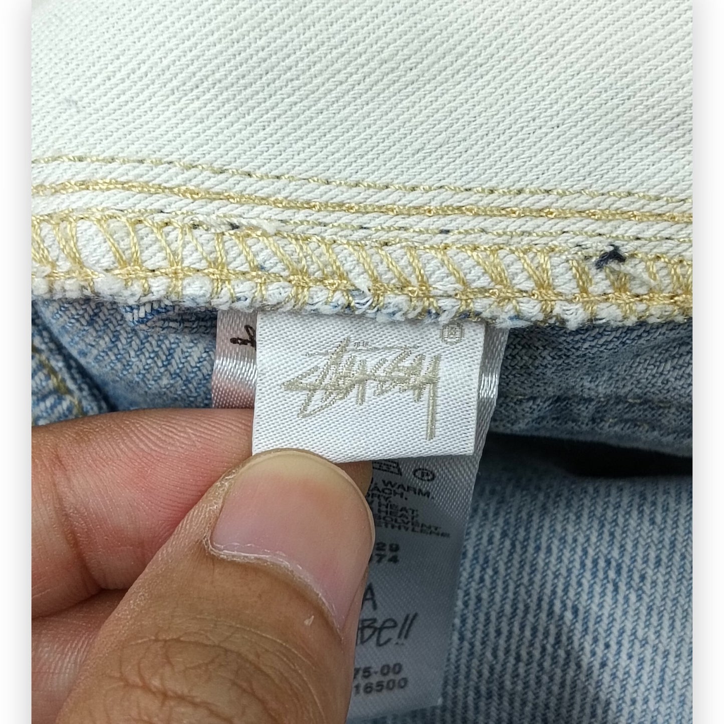 Stussy Denim Pants Size 28 Mens Sky Blue 116500