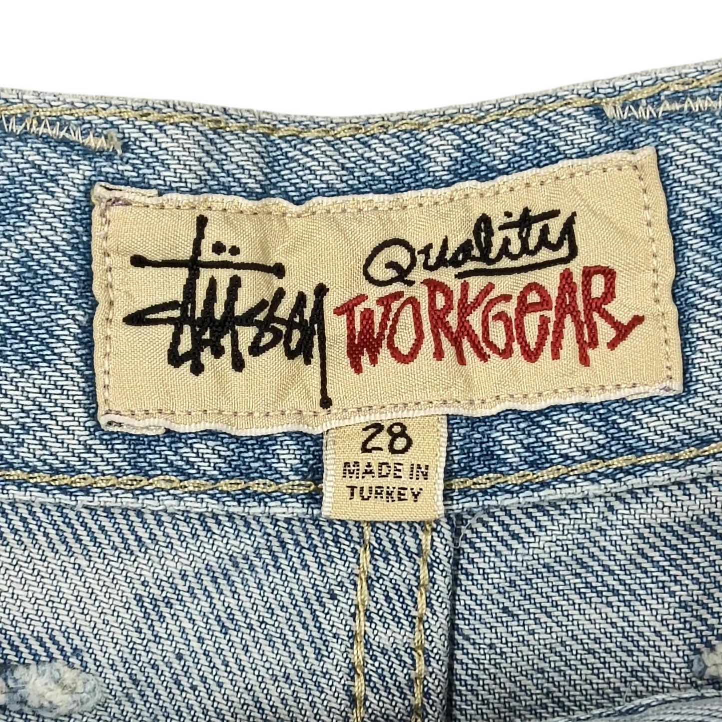Stussy Denim Pants Size 28 Mens Sky Blue 116500