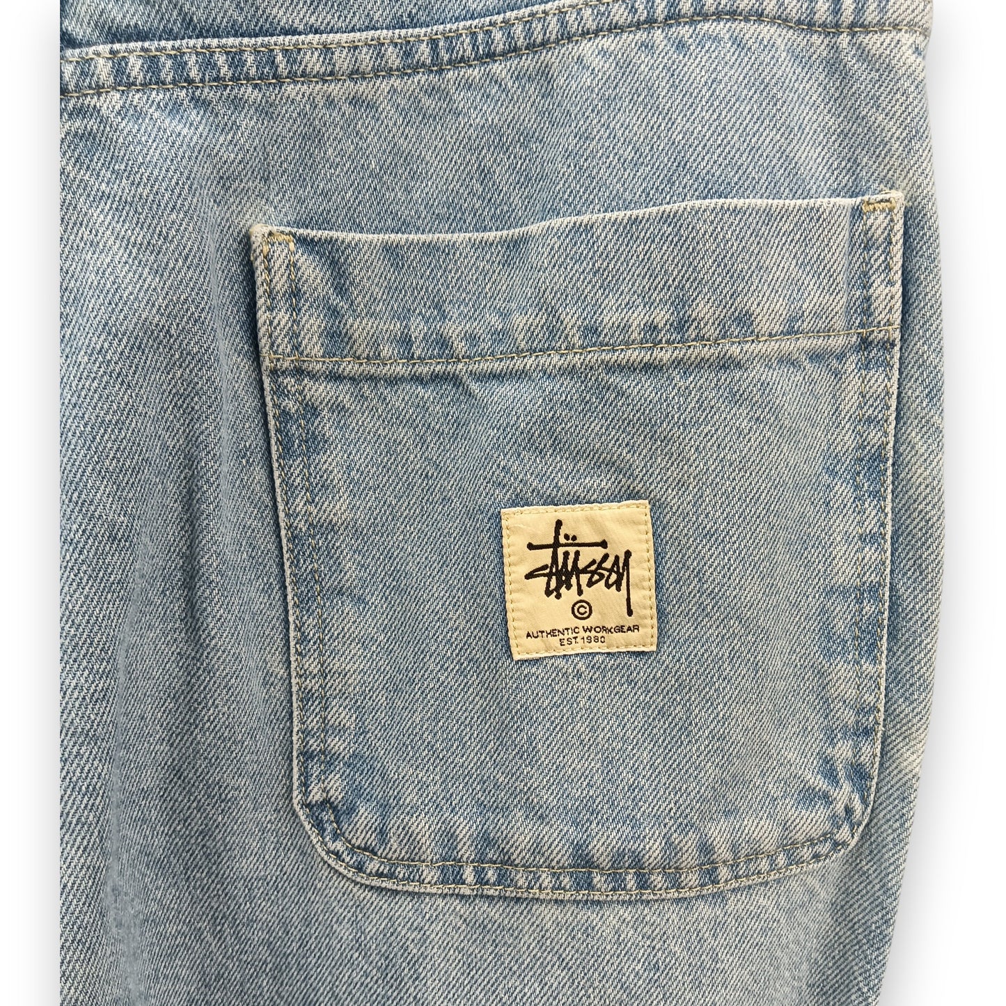 Stussy Denim Pants Size 28 Mens Sky Blue 116500
