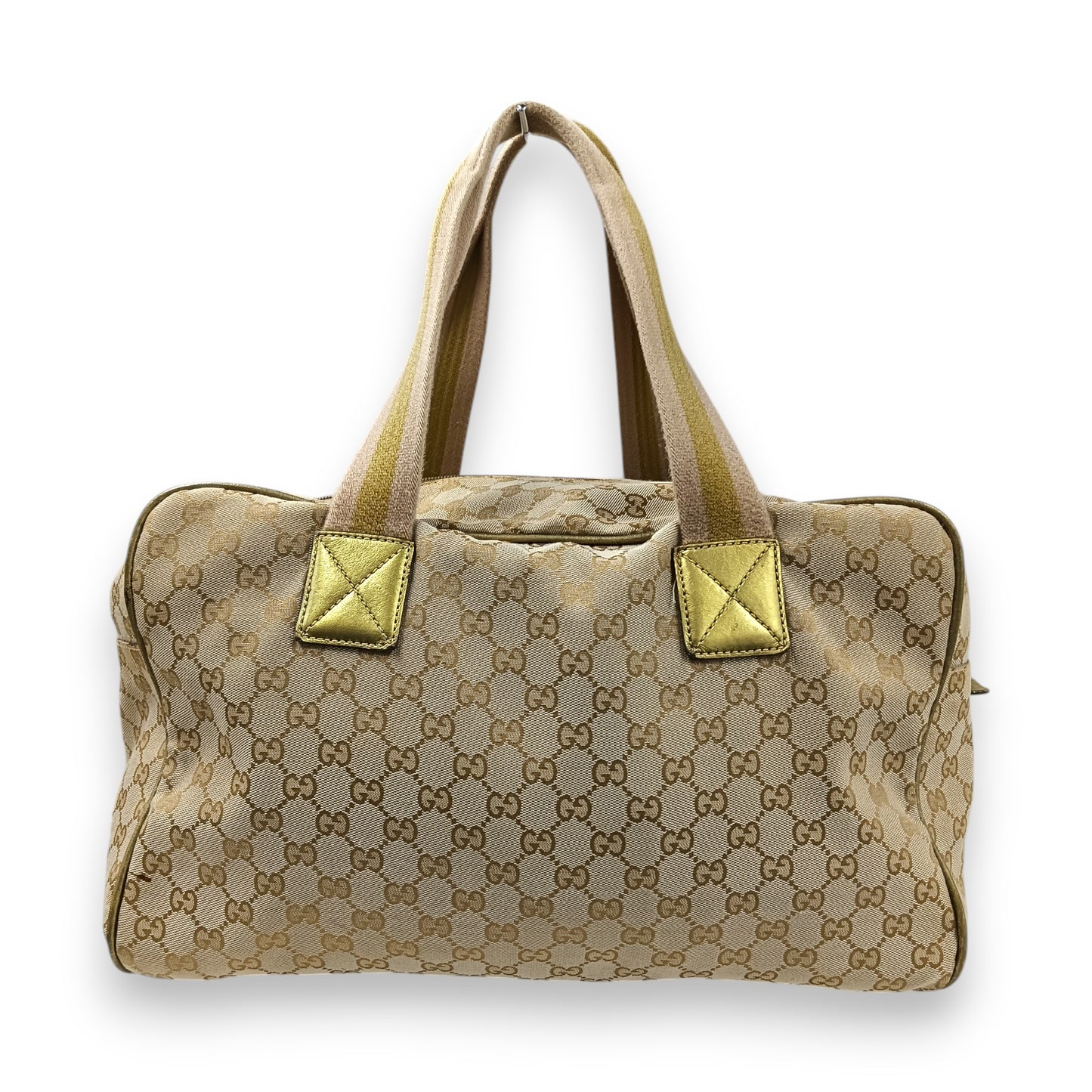 GUCCI Boston Bag 153240 491404 Rank (BC) Beige Damage/Stain