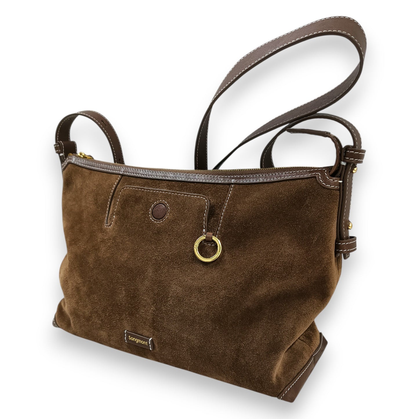 Songmont Shoulder Bag Yore hobo bag Rank (B) Brown Stain