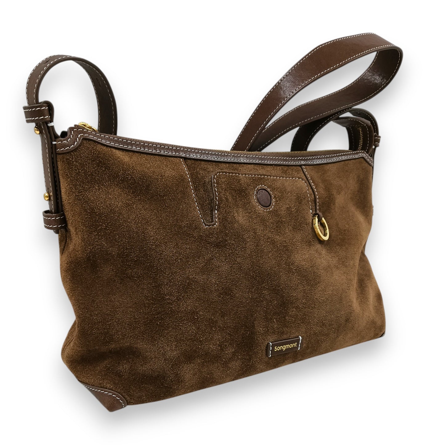 Songmont Shoulder Bag Yore hobo bag Rank (B) Brown Stain