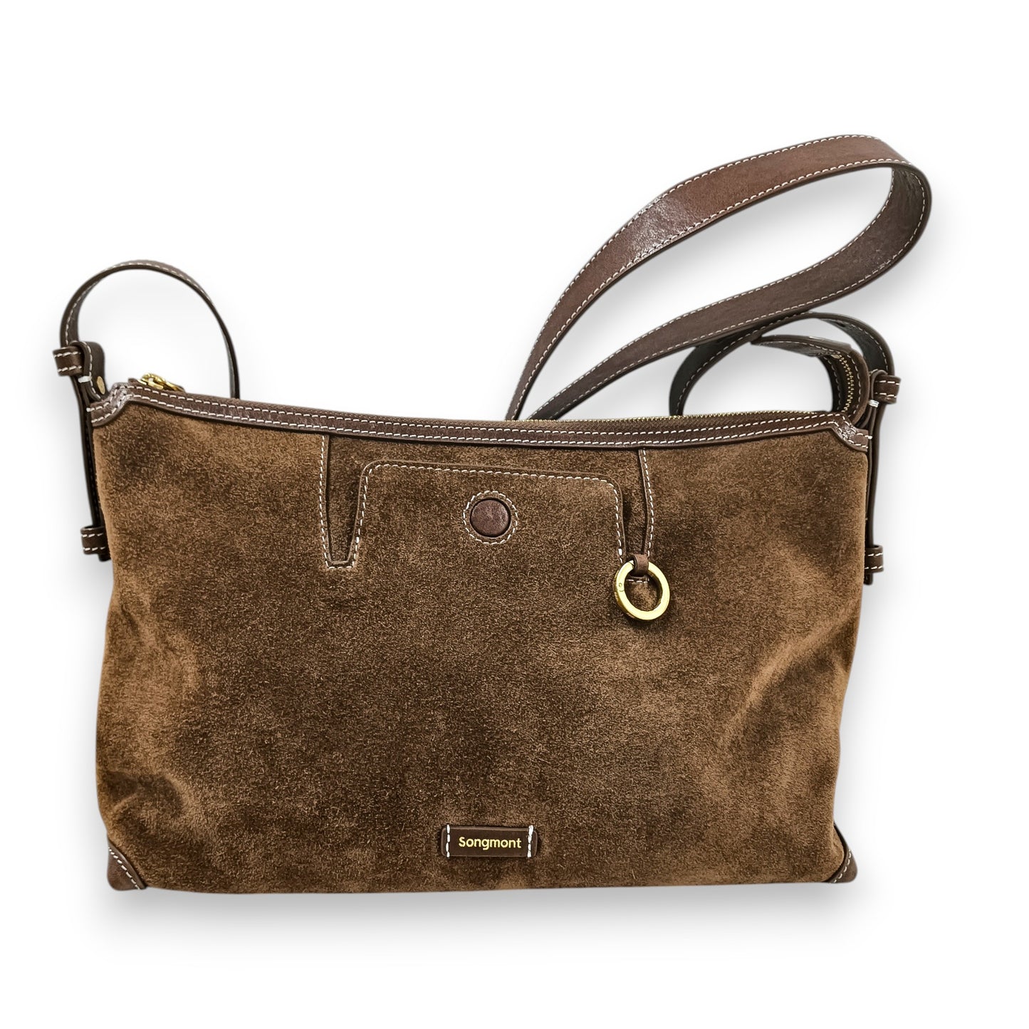 Songmont Shoulder Bag Yore hobo bag Rank (B) Brown Stain