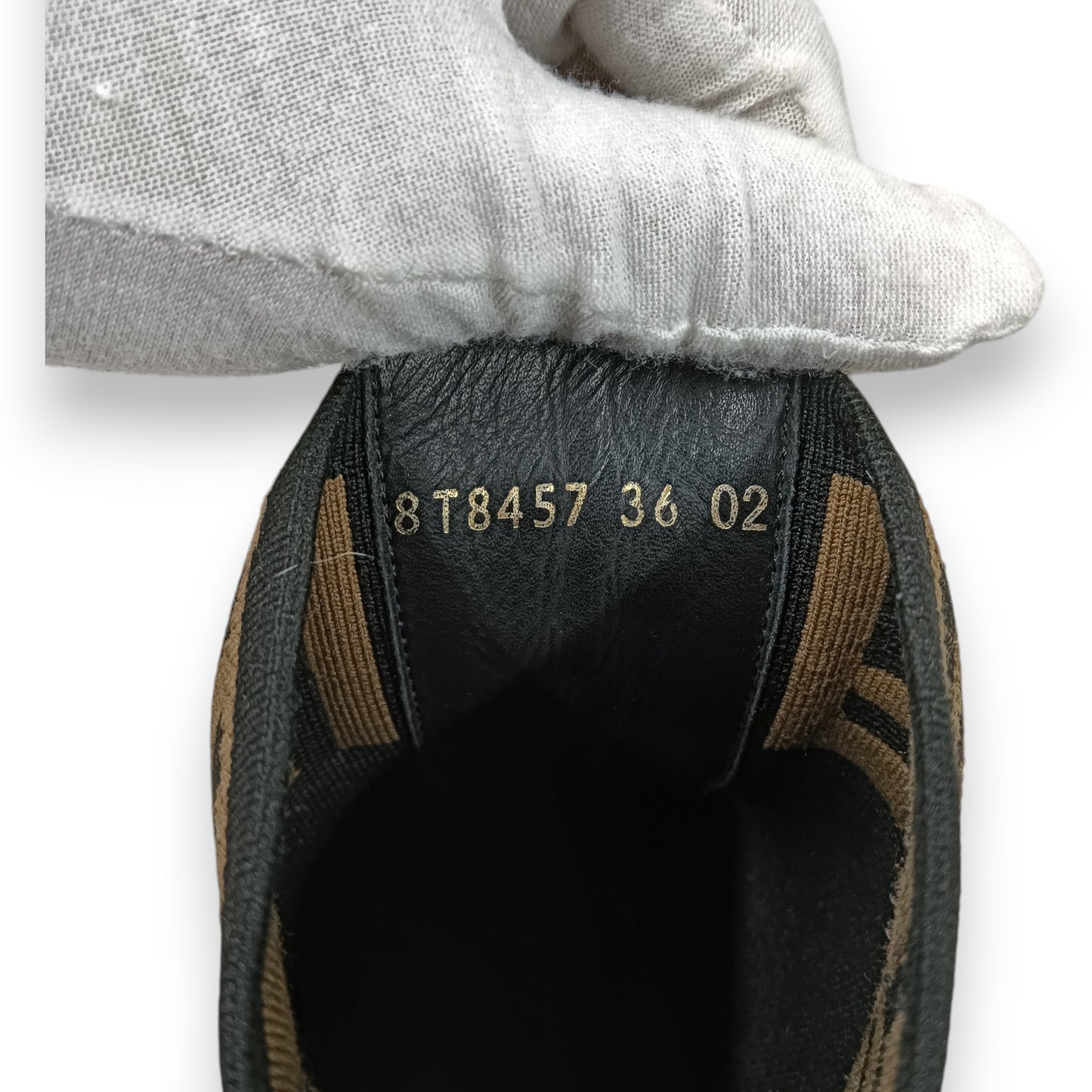 FENDI Boots 36 Lady's Black Rank (B) Damage 8T8457