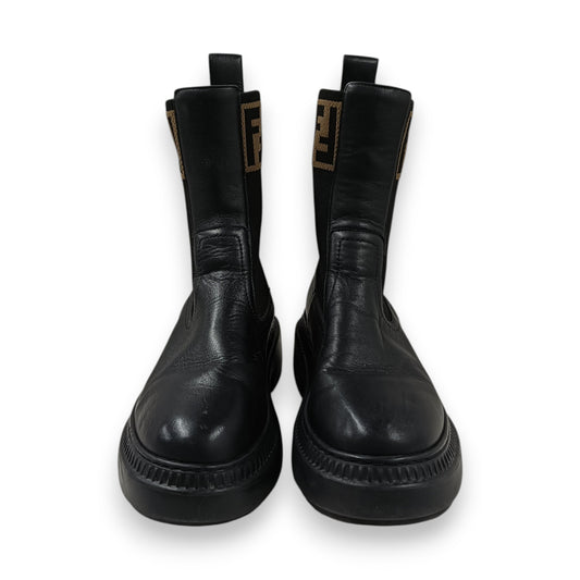FENDI Boots 36 Lady's Black Rank (B) Damage 8T8457