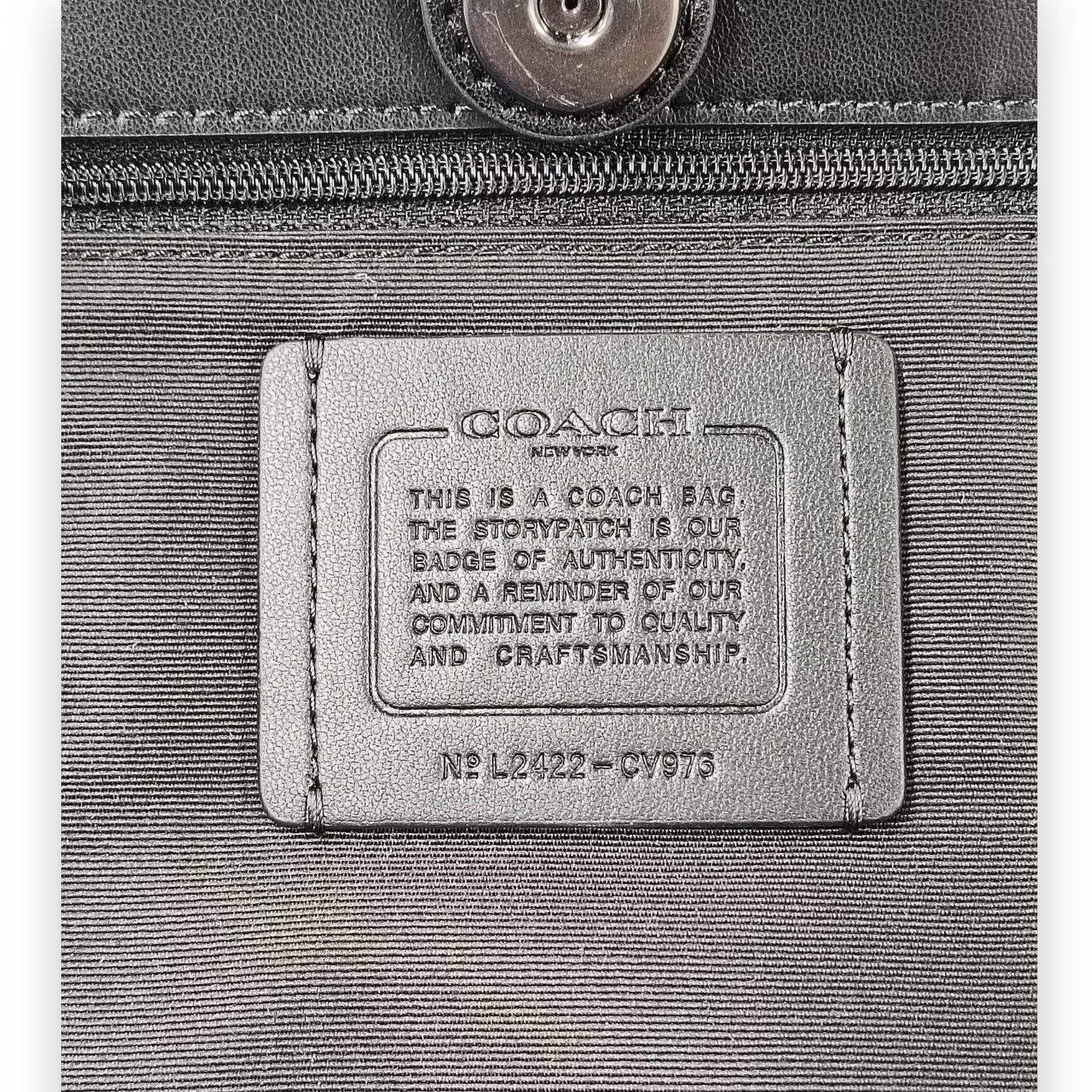 COACH Tote Bag CV976 Rank (A) Black