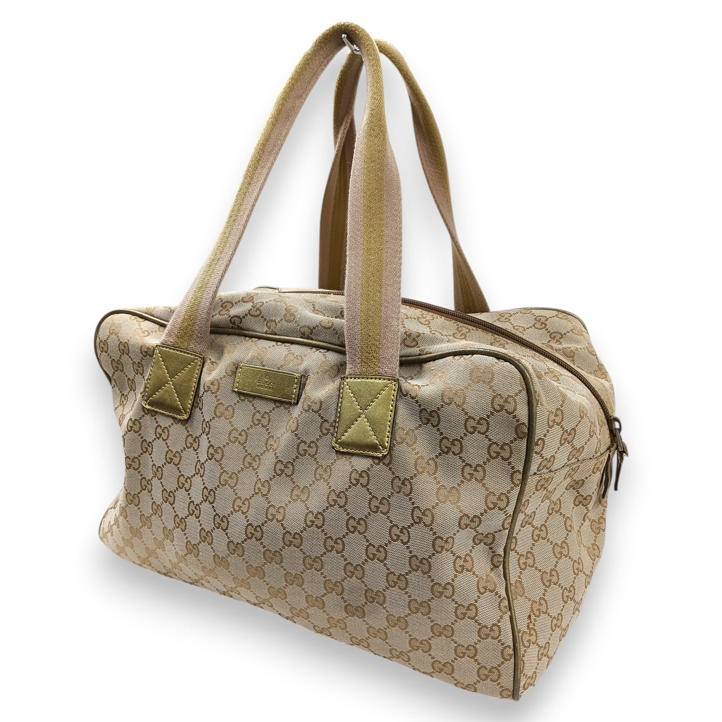 GUCCI Boston Bag 153240 491404 Rank (BC) Beige Damage/Stain