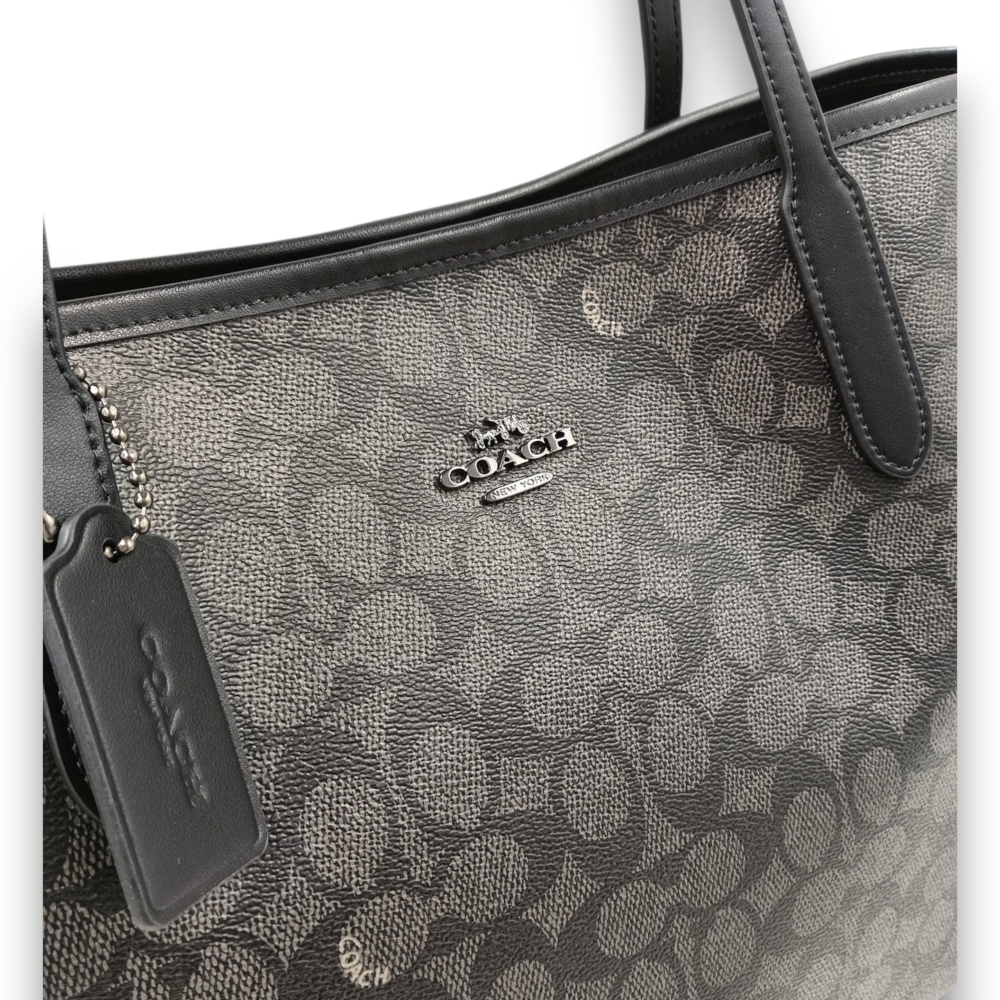 COACH Tote Bag CV976 Rank (A) Black