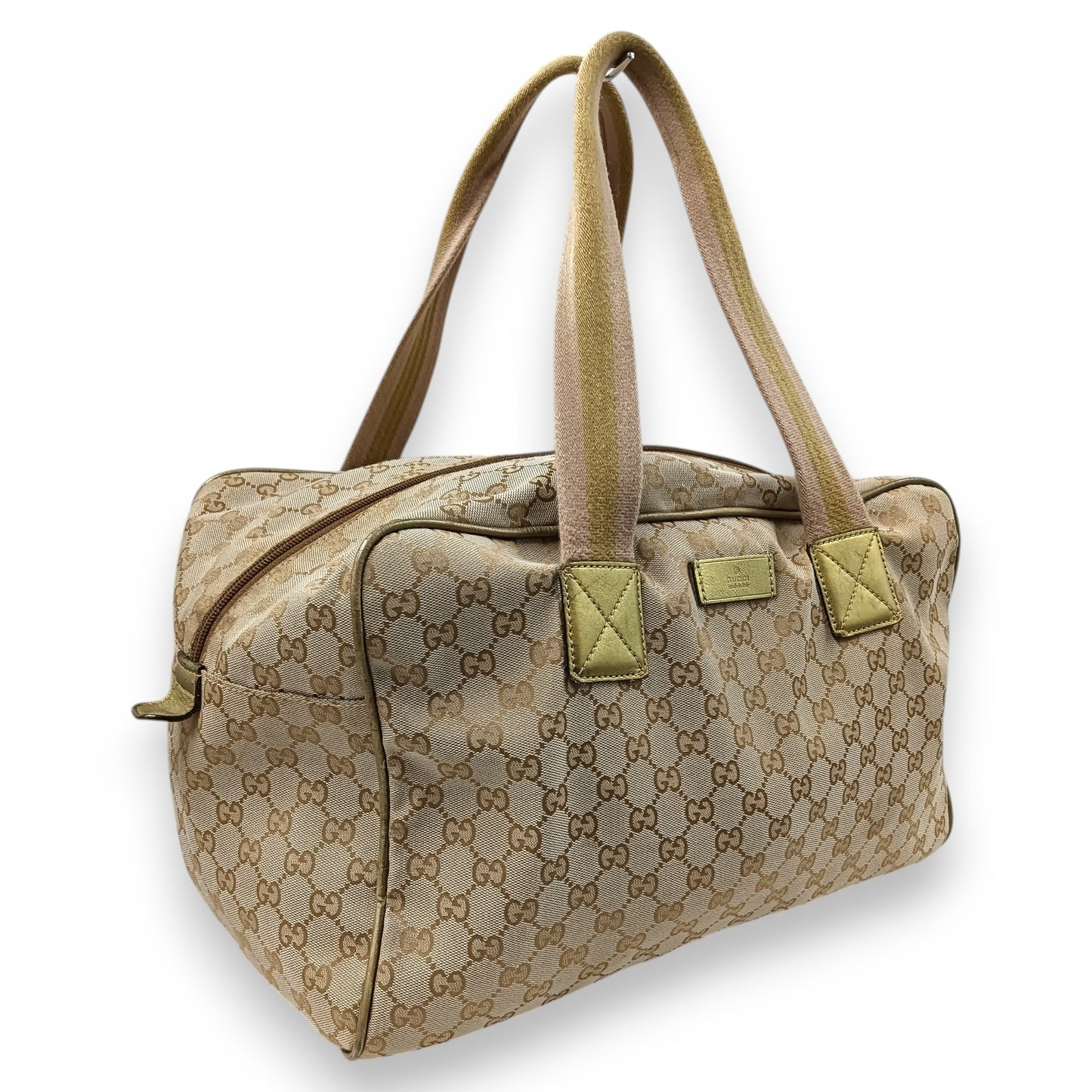 GUCCI Boston Bag 153240 491404 Rank (BC) Beige Damage/Stain