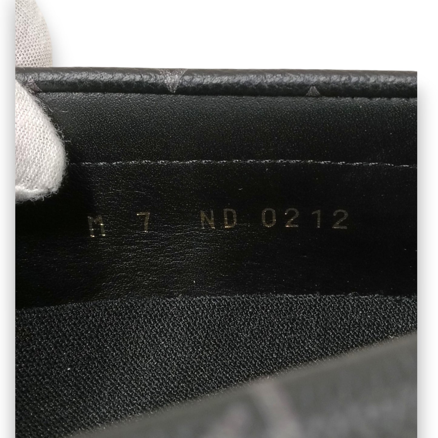 LOUIS VUITTON Loafers 7 Mens Black Rank (AB) ND 0212
