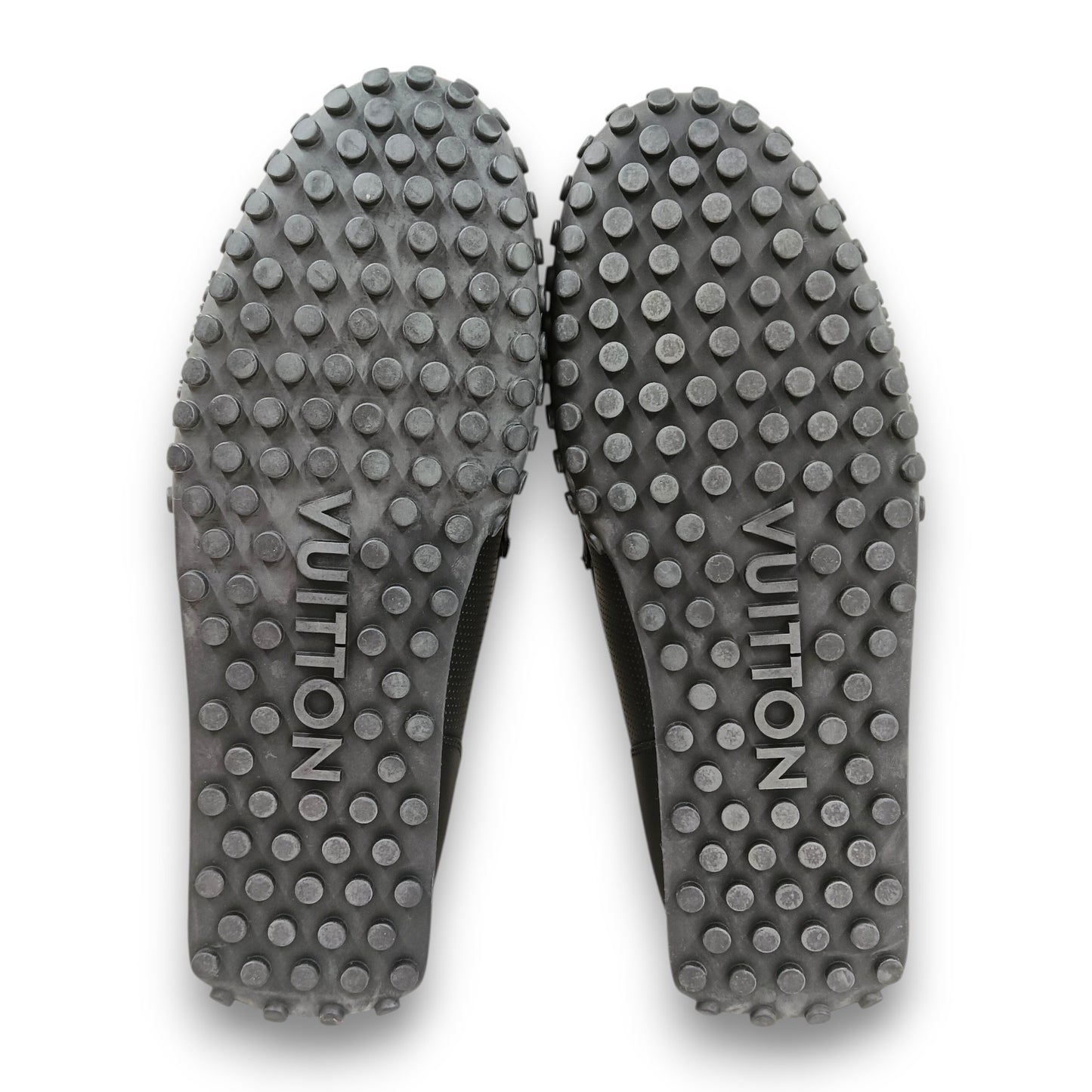 LOUIS VUITTON Loafers 7 Mens Black Rank (AB) ND 0212