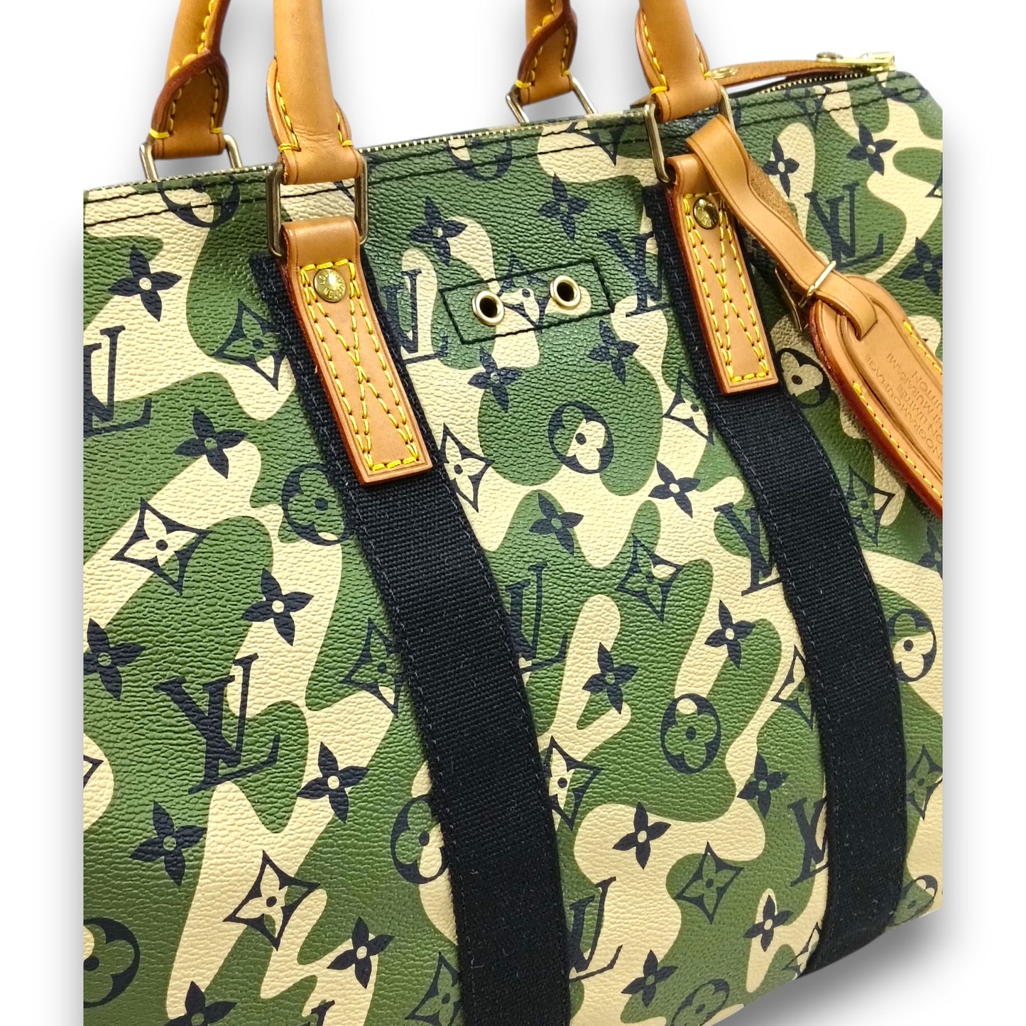 LOUIS VUITTON Handbag Monogram M95773 Rank (B) Green AA2078 Takashi Murakami