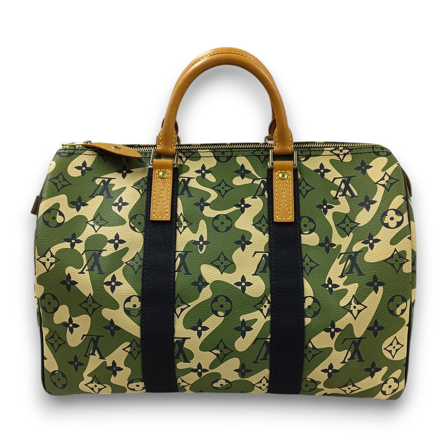 LOUIS VUITTON Handbag Monogram M95773 Rank (B) Green AA2078 Takashi Murakami