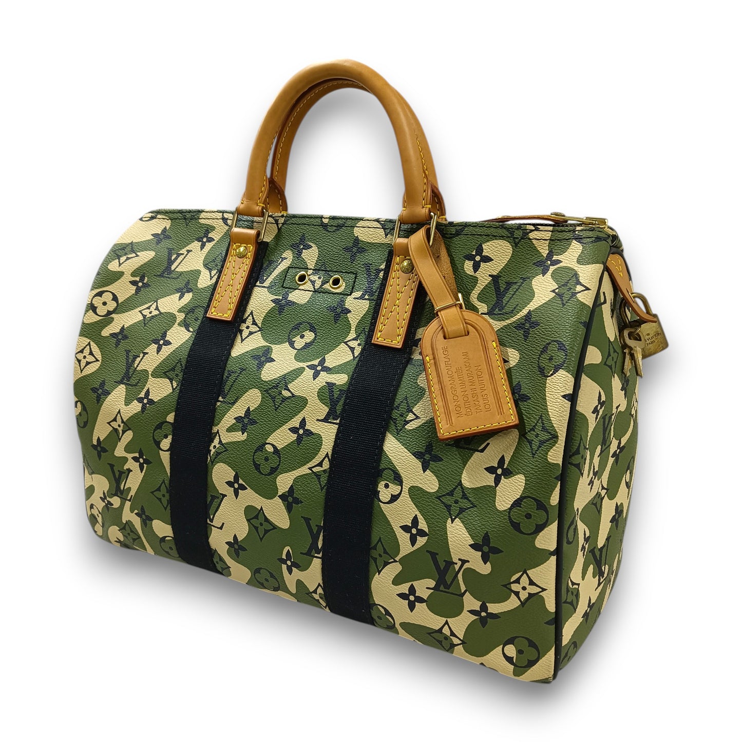 LOUIS VUITTON Handbag Monogram M95773 Rank (B) Green AA2078 Takashi Murakami