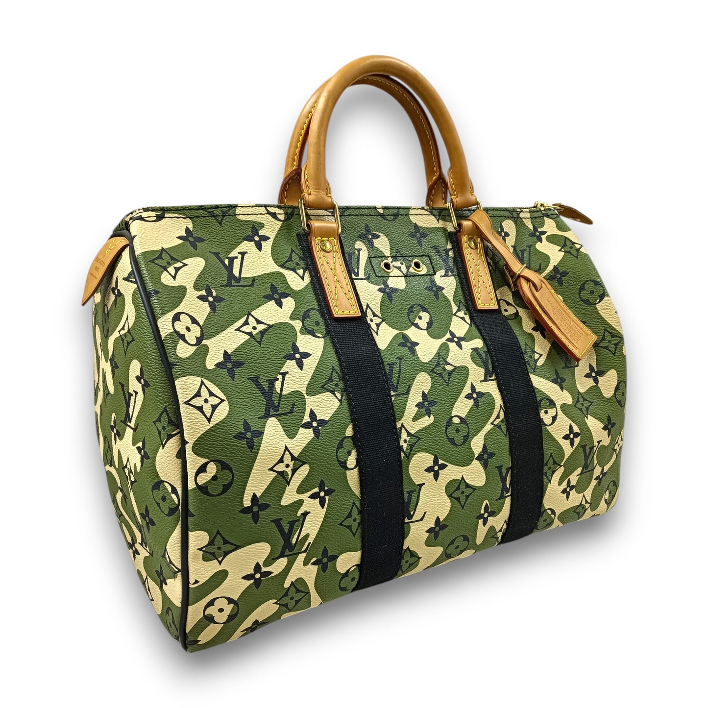 LOUIS VUITTON Handbag Monogram M95773 Rank (B) Green AA2078 Takashi Murakami