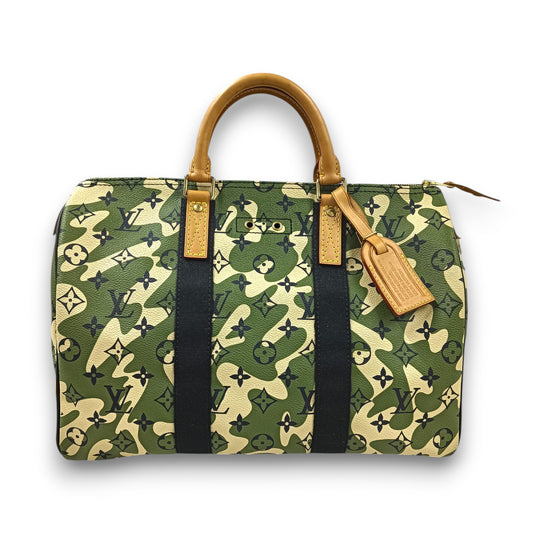 LOUIS VUITTON Handbag Monogram M95773 Rank (B) Green AA2078 Takashi Murakami