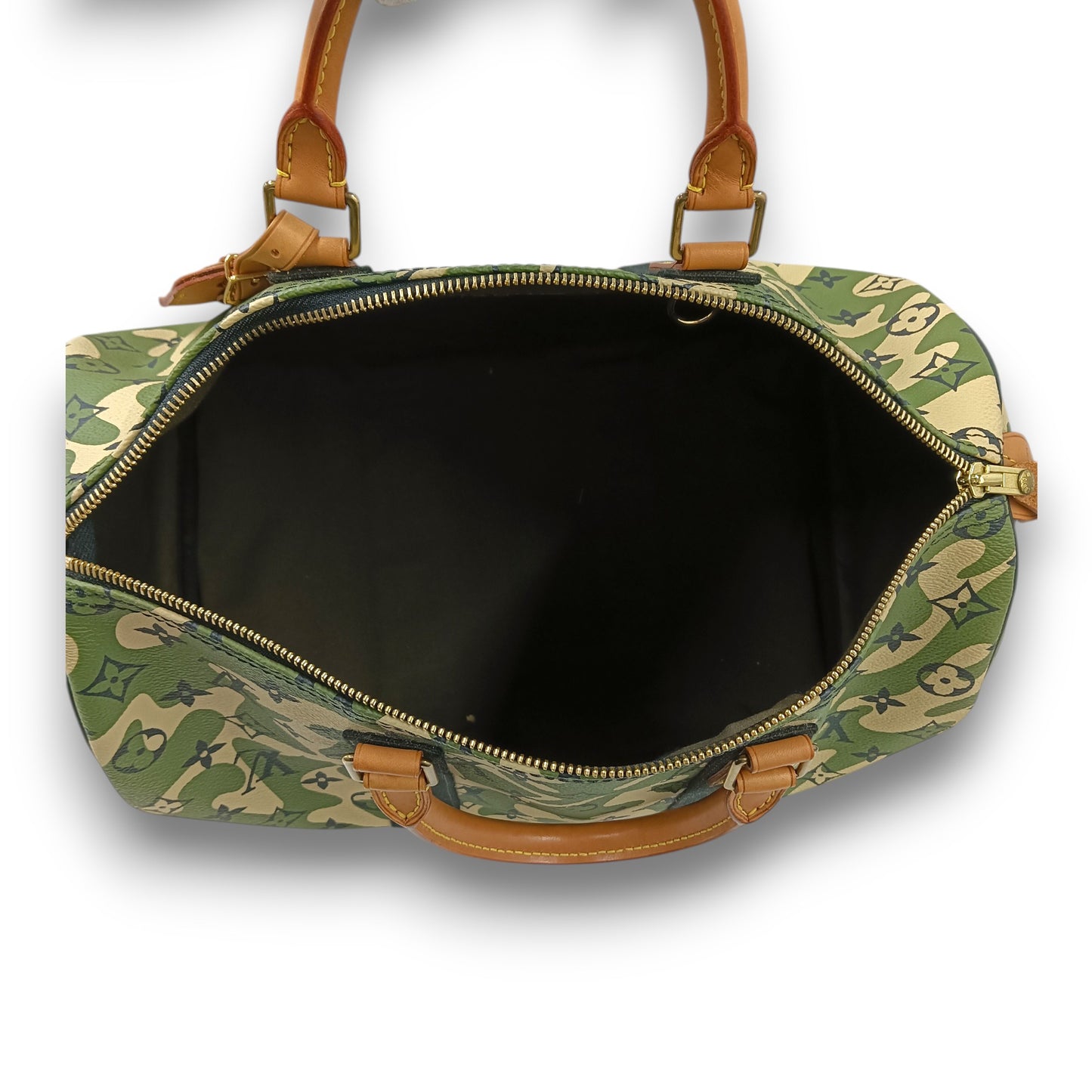 LOUIS VUITTON Handbag Monogram M95773 Rank (B) Green AA2078 Takashi Murakami